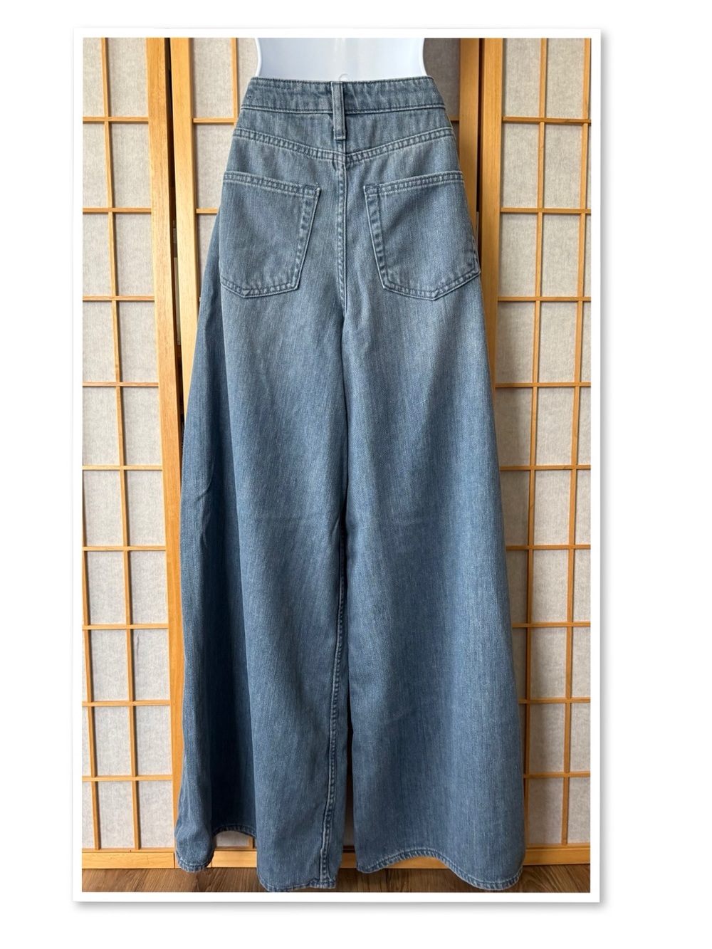 ZW Collection Zara Ultra Wide-Leg Palazzo Jeans - Picture 3 of 12
